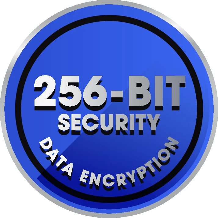 AES-256 Encryption & Secured Protocols
